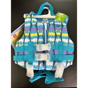 Speedo Kids Personal Flotation Device Life Vest Aquaprene Blue 30-50 lbs